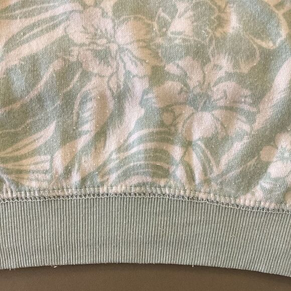Vintage Havana Girls Sweatshirt in  Mint & White Tropical Print. Size L (14). - Picture 3 of 8